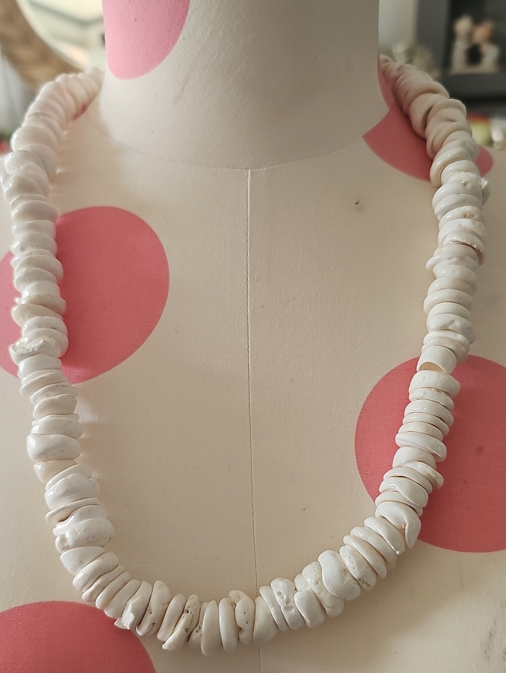 White Assorted Puka  Shell Bead Necklace - Men Women Jewelry